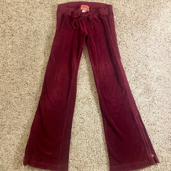 Juicy Couture Pants - Vintage Red Juicy Couture Tracksuit Pants